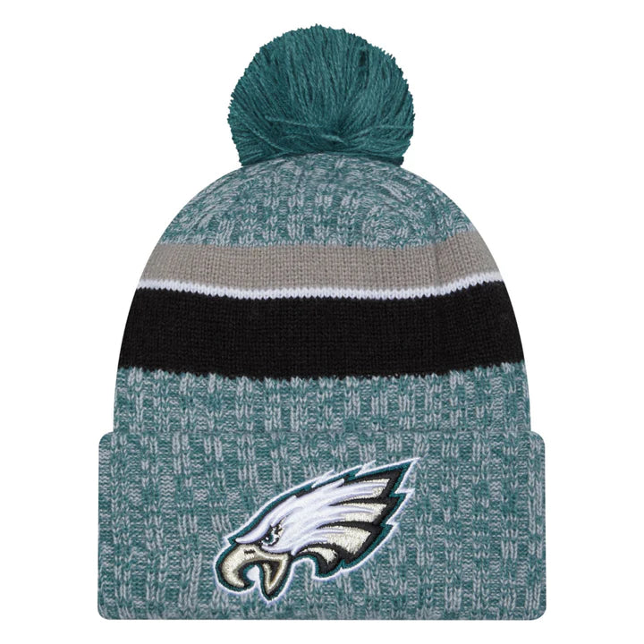 NFL Philadelphia Eagles '23 New Era Sideline Sports Knit Toque with Pom
