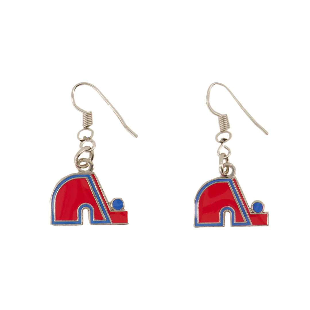 NHL Quebec Nordiques Dangle Earrings
