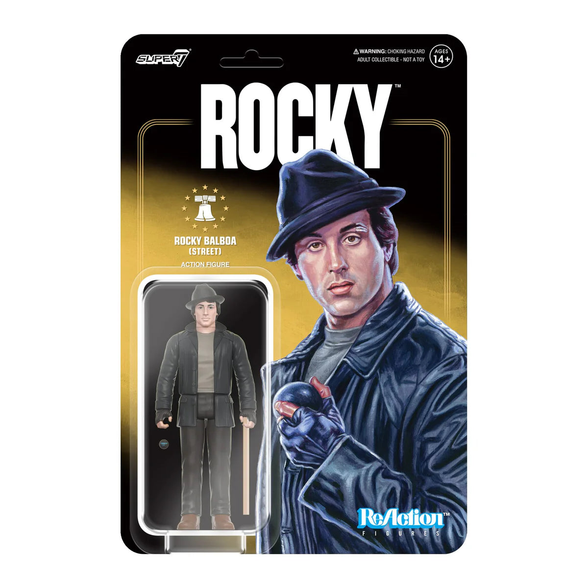 Rocky Balboa (Street) 3.75” Action Figure  - Super7 Reaction