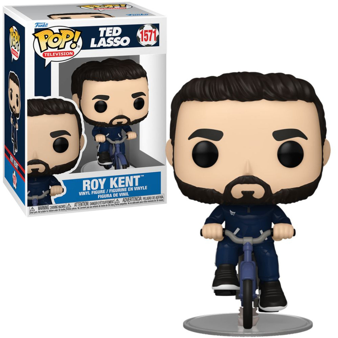 Funko Pop Roy Kent on Bike #1571 -Ted Lasso