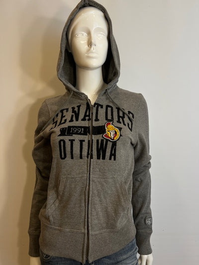 NHL Ottawa Senators Women's OTH Full Zip Hoodie (grey)-online only
