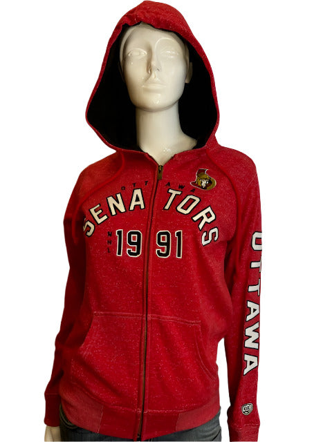 NHL Ottawa Senators Women's OTH Full Zip Hoodie (red) -online only