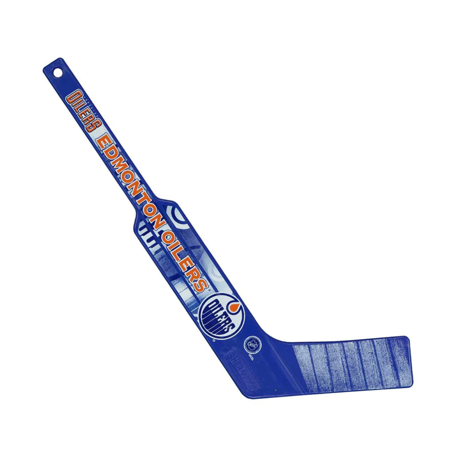 Sherwood - Edmonton Oilers Blue Plastic Mini Goalie Stick