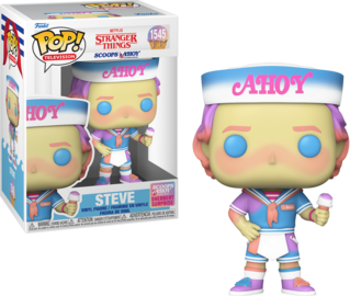 Funko POP Steve #1545 Scoops Ahoy Ice Cream Parlour - Stranger Things