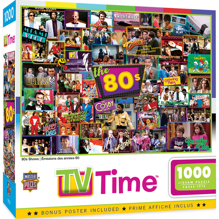 TV Time 80s Shows - 1000 piece puzzle
