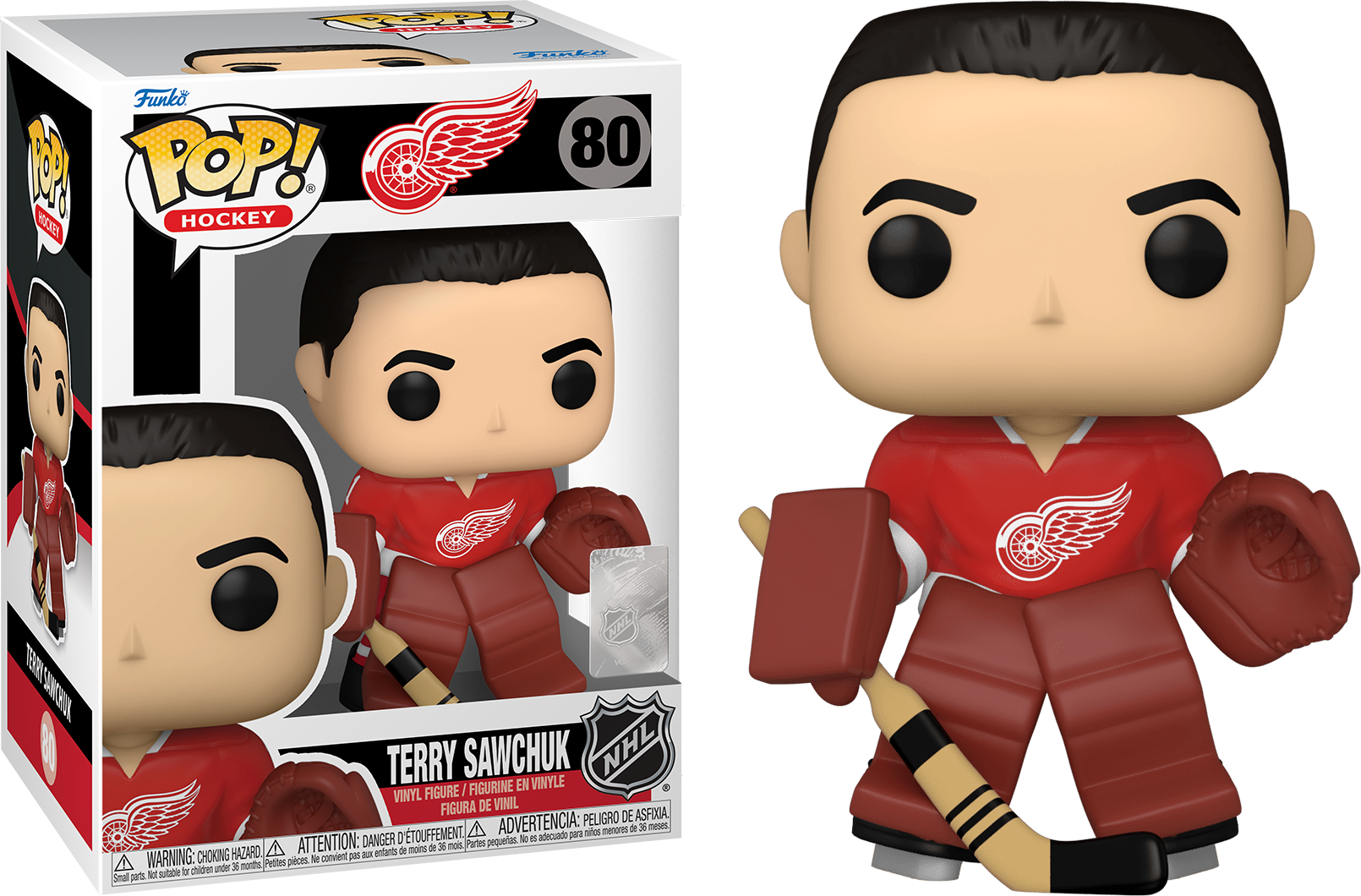 Funko POP NHL Legends Terry Sawchuk #80 - Detroit Red Wings