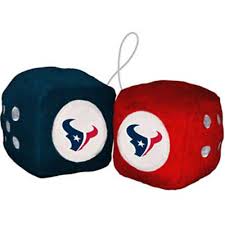 NFL Houston Texans Fuzzy Dice