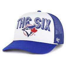 MLB Men's '47 Royal Toronto Blue Jays Retro Region Foam Trucker Adjustable Hat