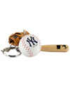 MLB New York Yankees Bat, Ball & Glove Keychain