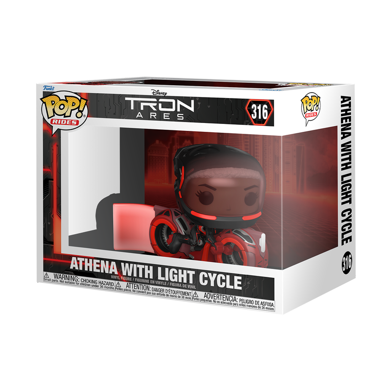 Funko POP Athena with Light Cycle #316  Disney Tron Ares