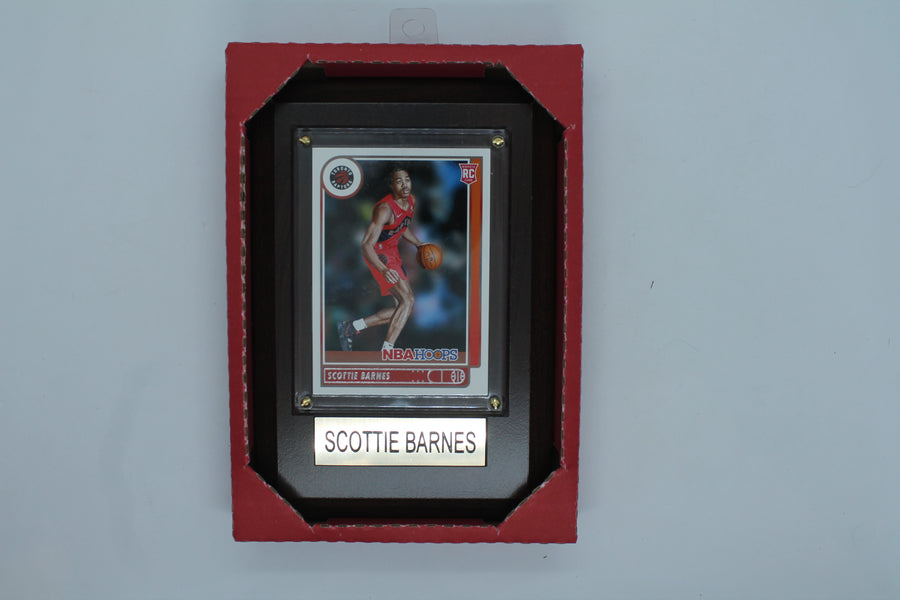 NBA Toronto Raptors Scottie Barnes Plaque with Rookie Card