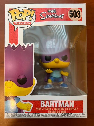 Funko POP Bartman #503 - The Simpsons S2 (tiny corner damage)