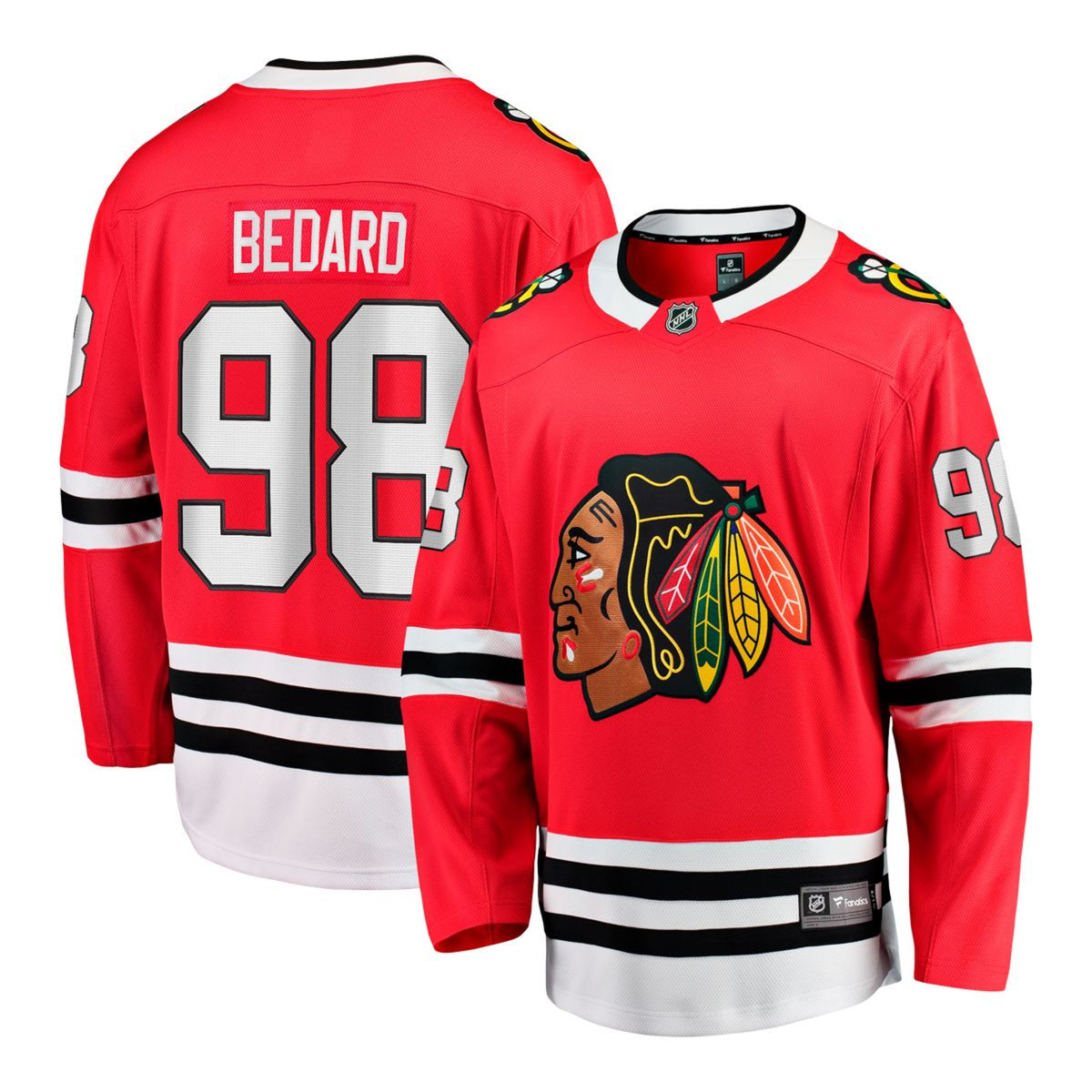 NHL Chicago Blackhawks C Bedard #98 Fanatics Breakaway Jersey