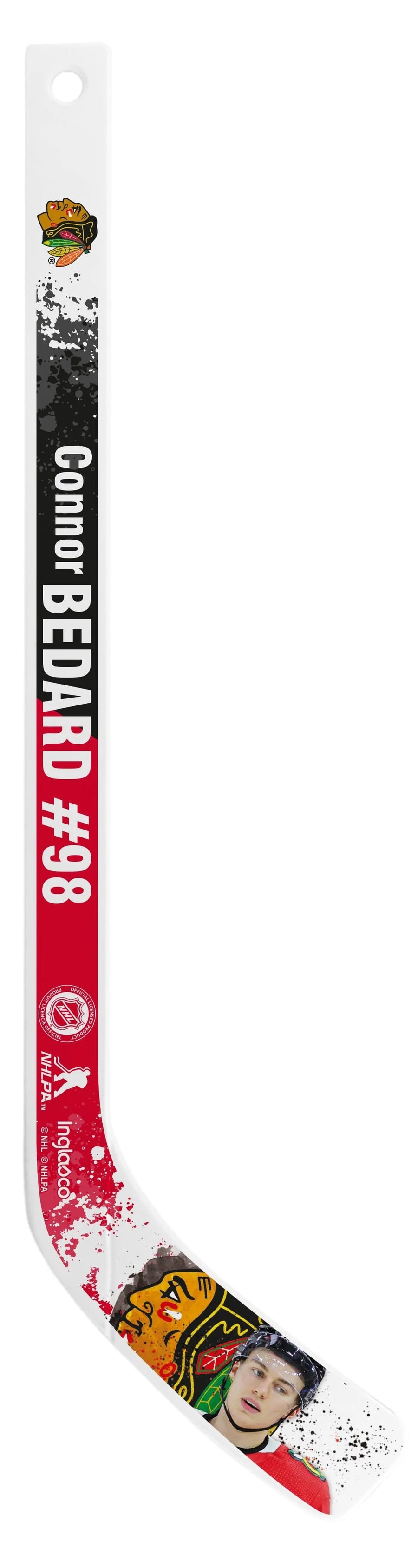 NHL Chicago Blackhawks "Connor Bedard" Plastic Mini Stick