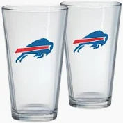 NFL Buffalo Bills Logo 16 oz Mixing Glass- price per glass