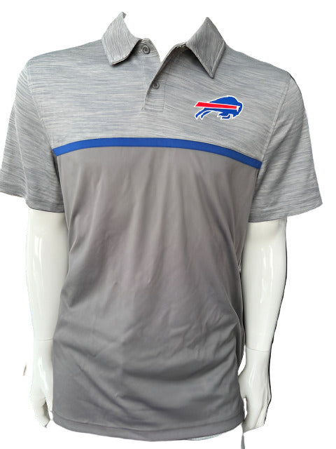 NFL Buffalo Bills Fanatics Storm Grey Colorblock Polo