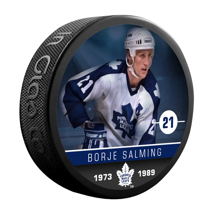 NHL Toronto Maple Leafs Borje Salming #21 Hockey Puck