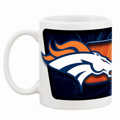 NFL Denver Broncos 11oz Sublimated Ceramic Coffee Mug (price per mug)