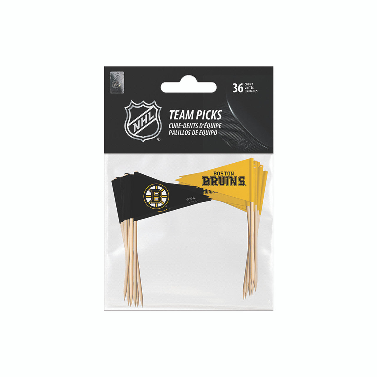 NHL Boston Bruins Team Food Toothpicks