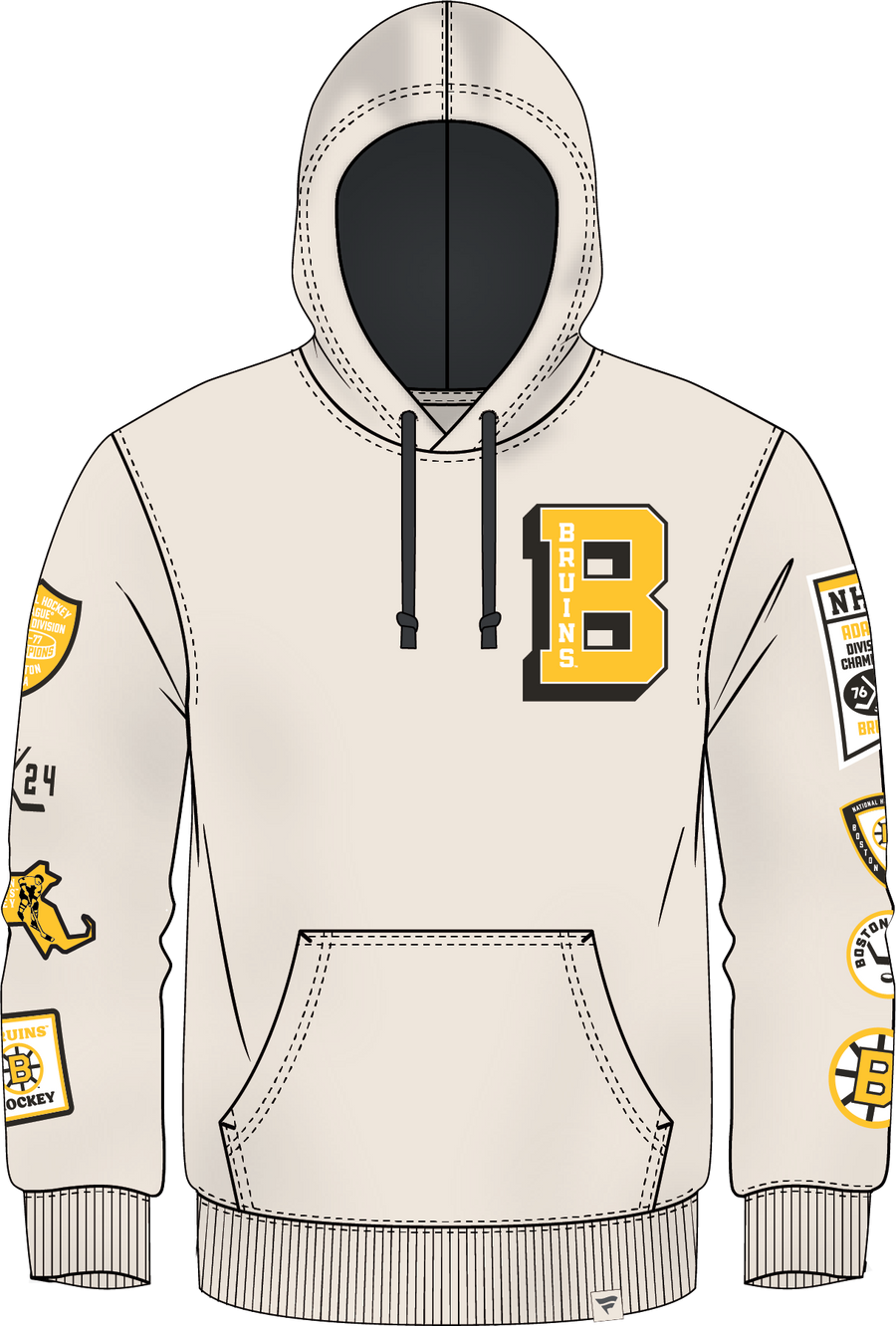 NHL Boston Bruins Fanatics Letterman Fleece Hoodie