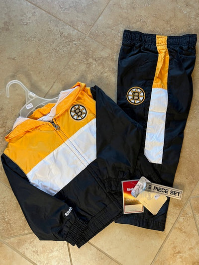 NHL Boston Bruins Toodler Reebok 2 piece Windbreaker Set