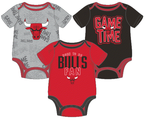 NBA Chicago Bulls pack Game Time Creeper Set JJ Sports and
