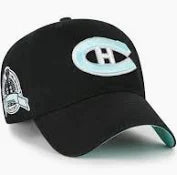 NHL Montreal Canadiens '47 Brand Clean Up Black Mint Cap