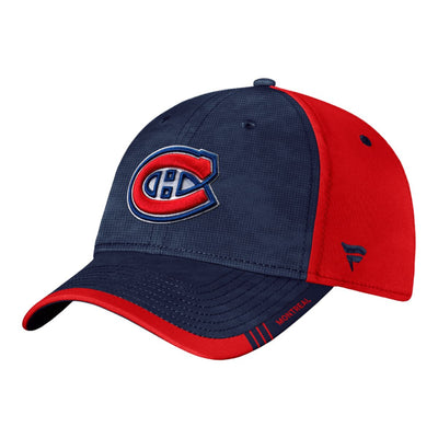 NHL Montreal Canadiens Fanatics Authentic Pro Stretchfit Hat (navy/red)