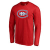 NHL Montreal Canadiens Fanatics Primary Logo Long Sleeve Tee
