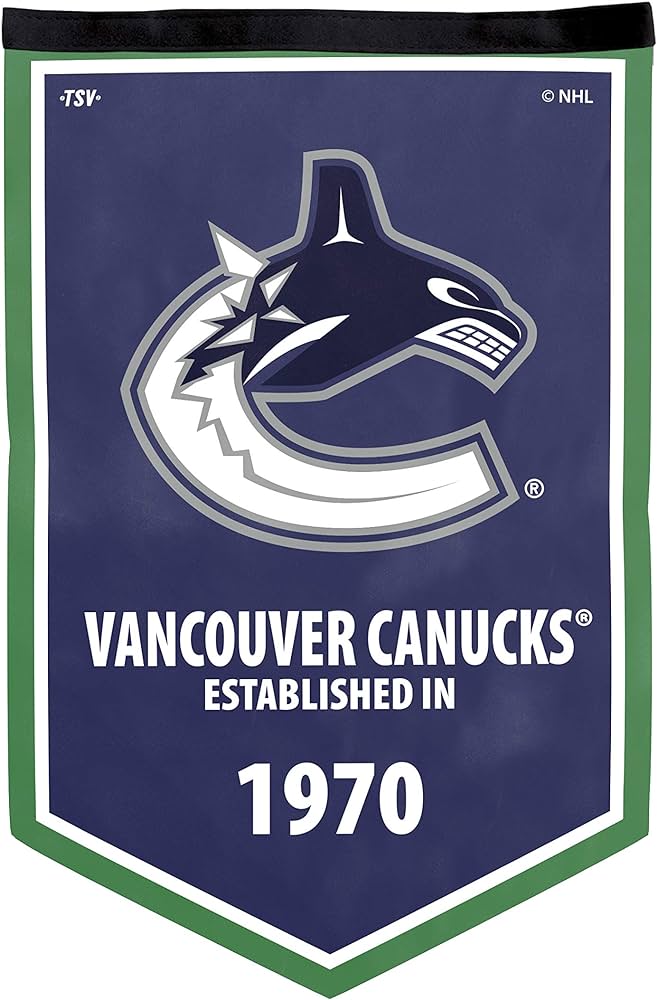 NHL Vancouver Canucks 12" x 18" Victory Banner