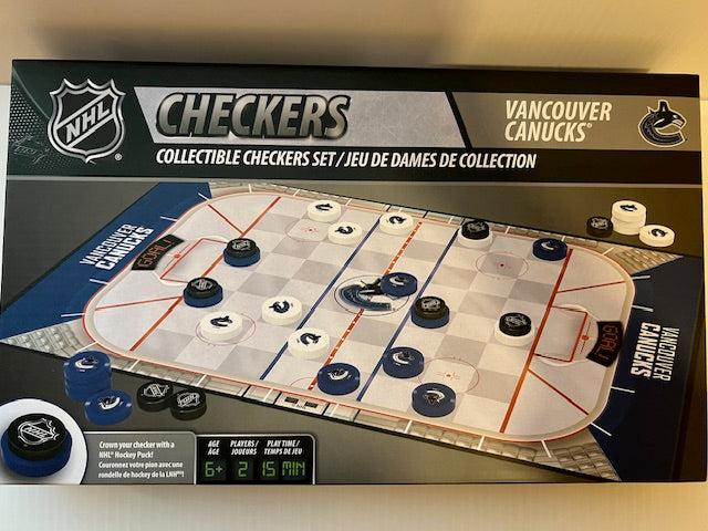 NHL Vancouver Canucks Collectible Checkers Game