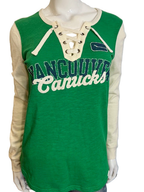 NHL Vancouver Canucks Fanatics Women's Lace-Up (green) (online only)