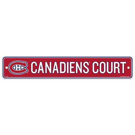 NHL Montreal Canadiens Court Street Sign