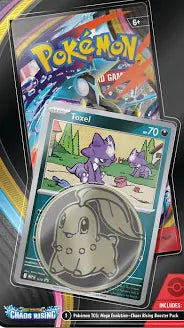 Pokemon Mega Evolution Chaos Rising Checklane Blister with Coin