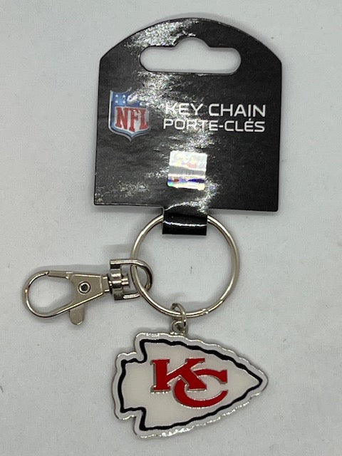 NFL Kansas City Chiefs Logo Keychain with clasp