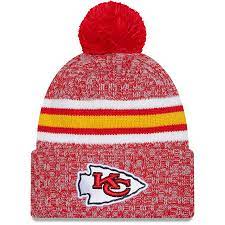 NFL Kansas City Chiefs '23 New Era Sideline Sports Knit Toque with Pom