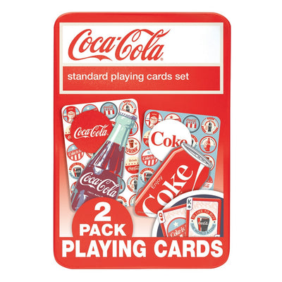 Coca Cola 2 Pack Playing Cards in Tin