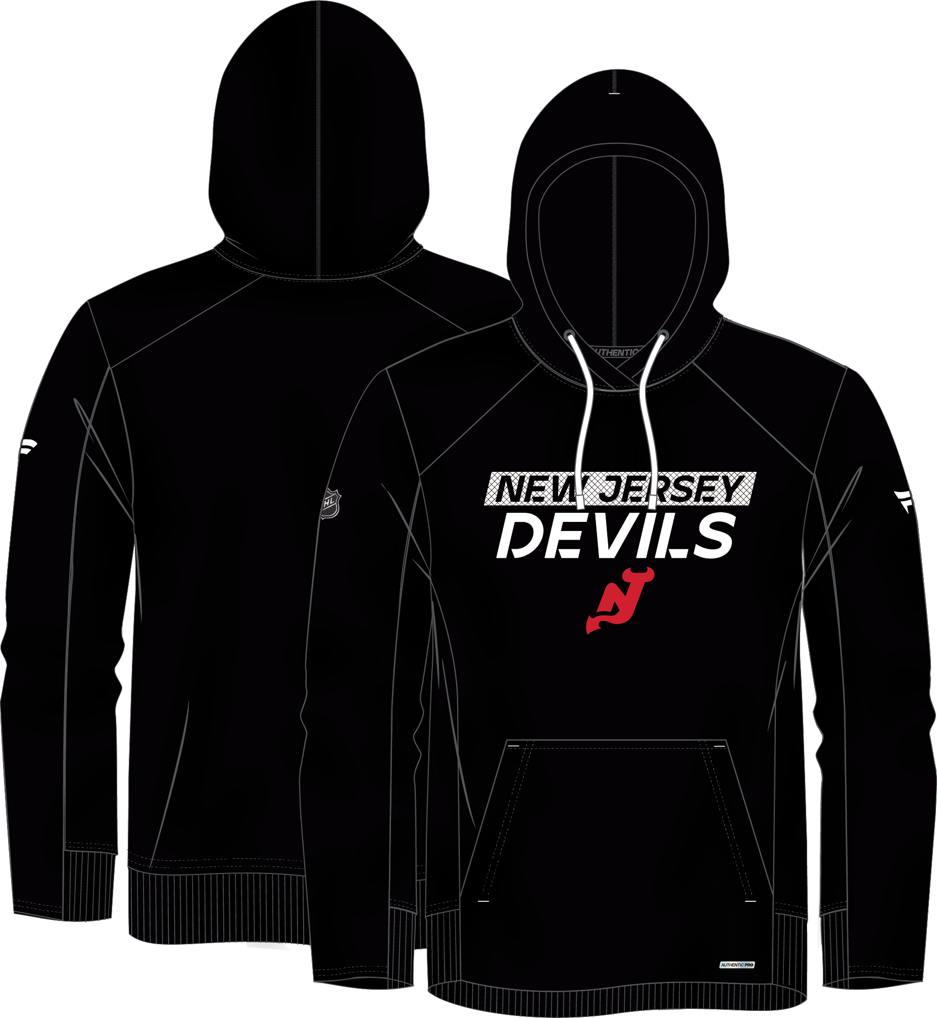 NHL New Jersey Devils Fanatics Authentic Pro Rink Hoodie