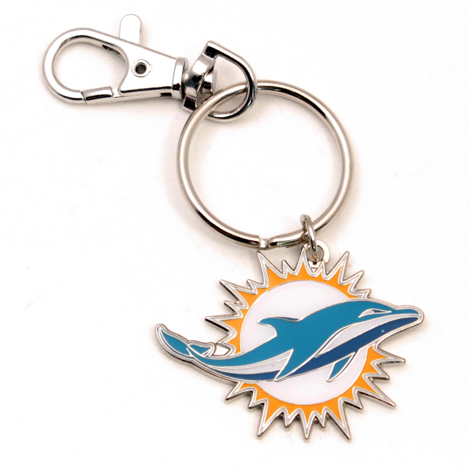 NFL Miami Dolphins Logo Keychain with clasp