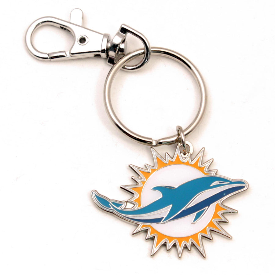 NFL Miami Dolphins Logo Keychain with clasp