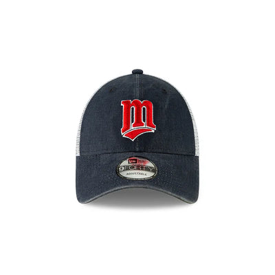 MLB Minnesota Twins New Era 9Forty Cooperstown Washed Trucker Adjustable Hat