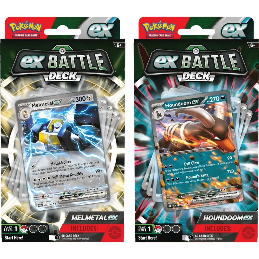 Pokemon Melmetal vs Houndoom Ex-Battle Decks