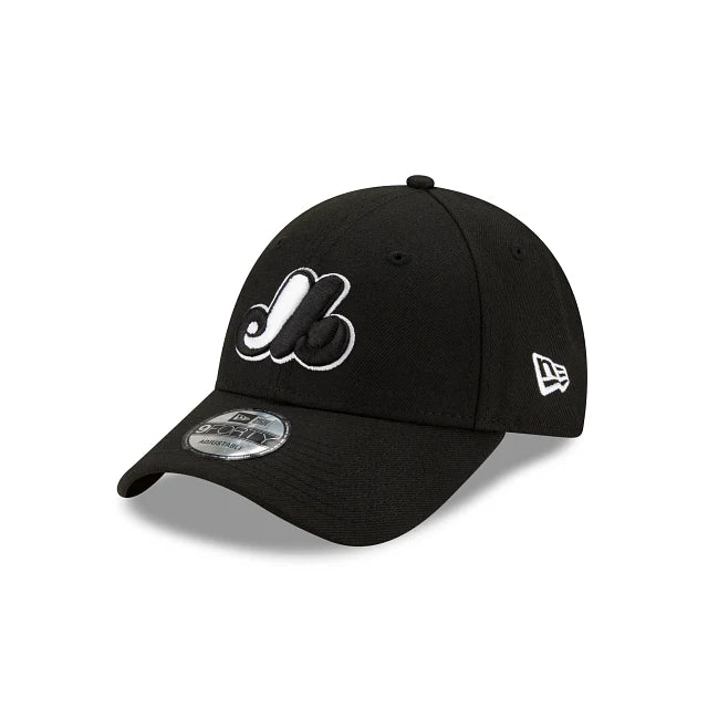 MLB Montreal Expos The League New Era 9Forty Adjustable Hat (Black / White)