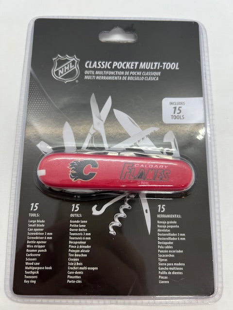 NHL Calgary Flames Classic Pocket Multi Tool (15 piece tool)