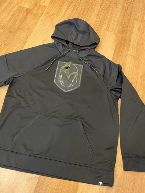 New Black Majestic Las Vegas Golden Knights Logo Hoodie Large And