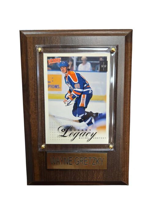 NHL Edmonton Oilers Wayne Gretzky Plaque with Card