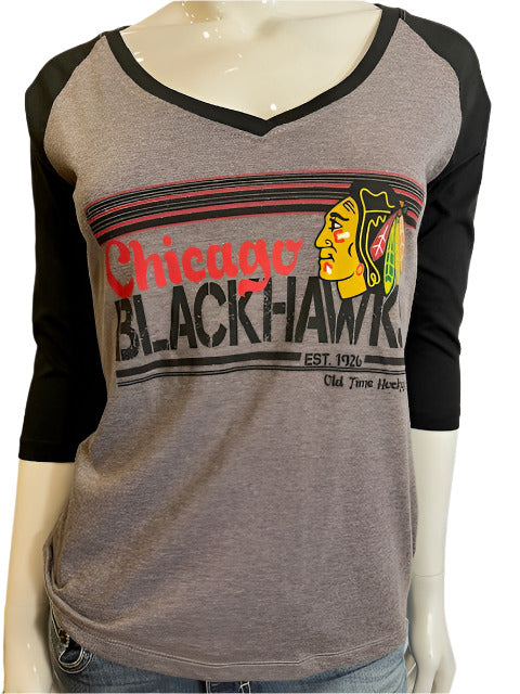 NHL Chicago Blackhawks Women's OTH 3/4 Tee (online only)
