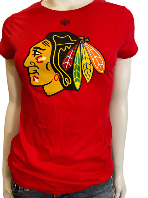 NHL Chicago Blackhawks Women's OTH Logo Tee (online only)