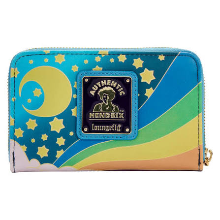 Authentic Jimi Hendrix Psychedelic Loungefly Zip Wallet