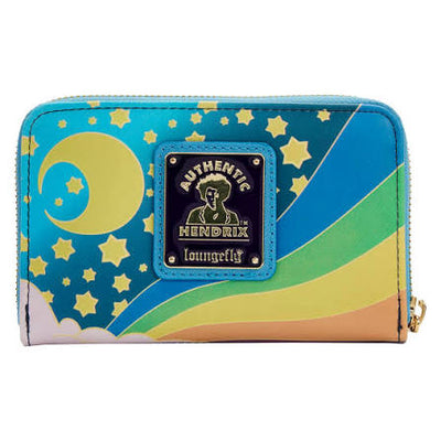 Authentic Jimi Hendrix Psychedelic Loungefly Zip Wallet